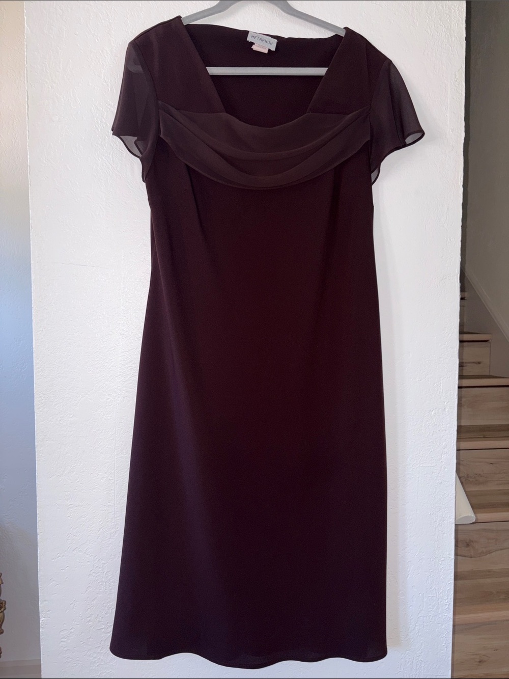 Y2K Vintage brown midi dress plus size